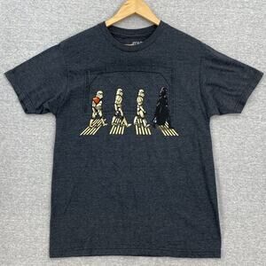 Star Wars T-Shirt Mens Medium Dark Gray Death Star Stormtrooper Short Sleeve